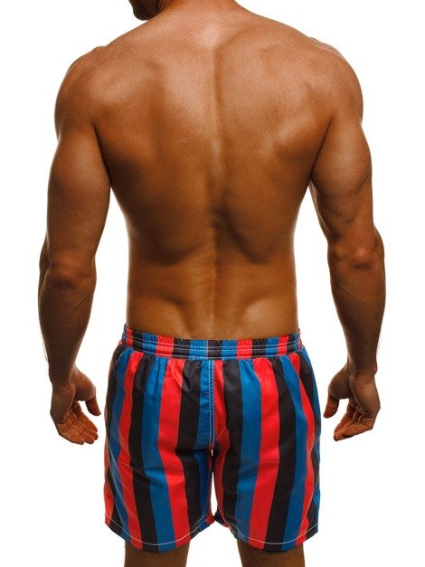 OZONEE MAD/2365 Men's Shorts - Red-Blue