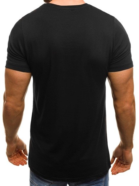 OZONEE MAD/2479 Men's T-Shirt - Black