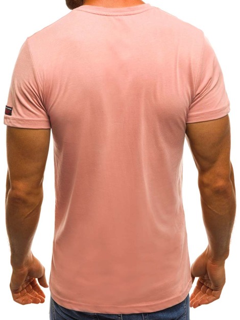 OZONEE MECH/2044 Men's T-Shirt - Pink