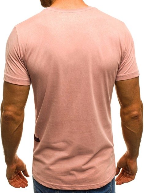 OZONEE MECH/2045 Men's T-Shirt - Light Pink