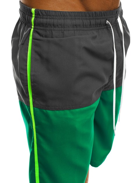 OZONEE MHM/241 Men's Shorts - Dark grey-Green