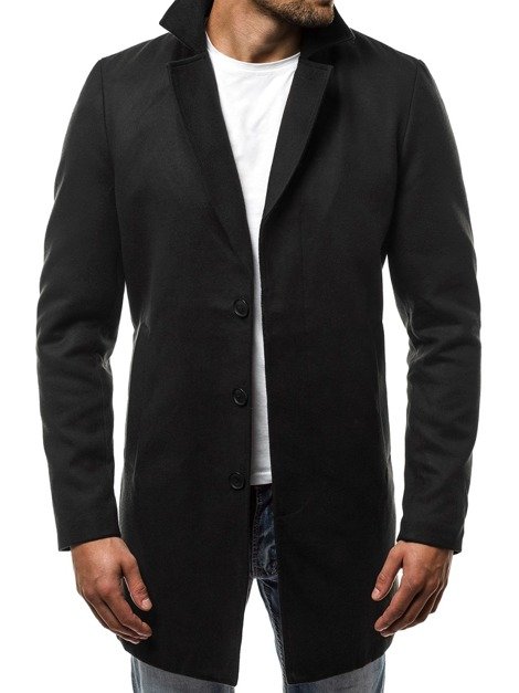 OZONEE N/5438 Men's Coat - Black