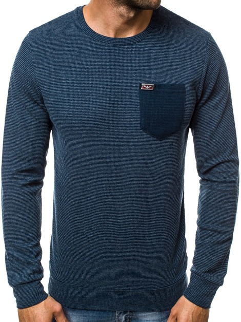 OZONEE O/0990 Men's Sweatshirt - Navy blue