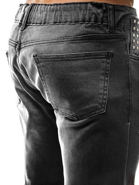 OZONEE OT/2044S Men's Jogger Jeans - Dark grey