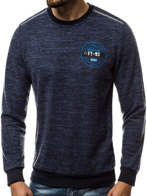 OZONEE RF/HY281 Men's Sweatshirt - Navy blue
