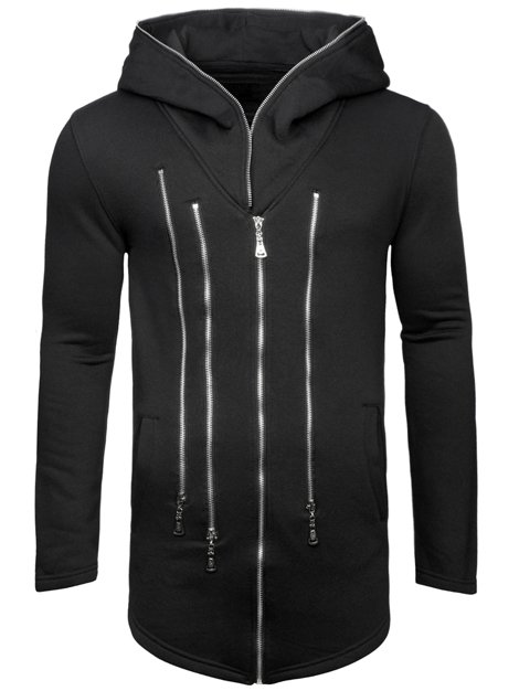 OZONEE Y36-10 Men's Sweatshirt - Black