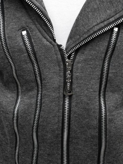 OZONEE Y36-10 Men's Sweatshirt - Dark grey