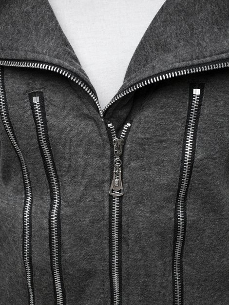 OZONEE Y36 Men's Sweatshirt - Dark grey