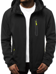 Men's Softshell Jacket - black-yellow OZONEE GE/12269