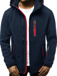 Men's Softshell Jacket - navy blue-red OZONEE GE/12259