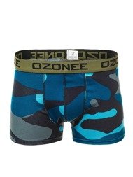 OZONEE 0953 Men's Boxer Shorts Turqoise-Camo