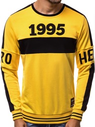 OZONEE A/0995 Men's Sweatshirt - Yellow