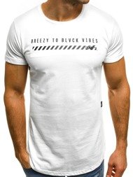OZONEE B/181000  Men's T-Shirt - White