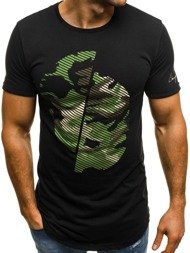 OZONEE B/181119 Men's T-Shirt - Black