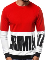 OZONEE B/8187 Men's Sweatshirt - Red