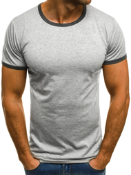 OZONEE JS/5002 Men's T-Shirt - Grey