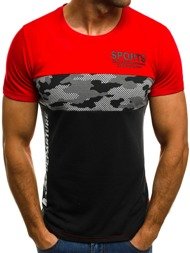 OZONEE JS/5024 Men's T-Shirt - Red