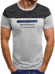 OZONEE JS/SS330 Men's T-Shirt - Grey