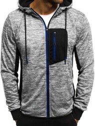 OZONEE JS/TT87 Men's Sweatshirt - Grey