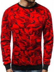 OZONEE JS/TX22 Men's Sweatshirt - Red