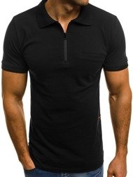 OZONEE MECH/2067 Men's Polo Shirt - Black