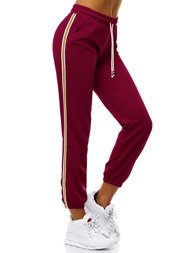 Women's Sweatpants - Burgundy OZONEE JS/1020/B13