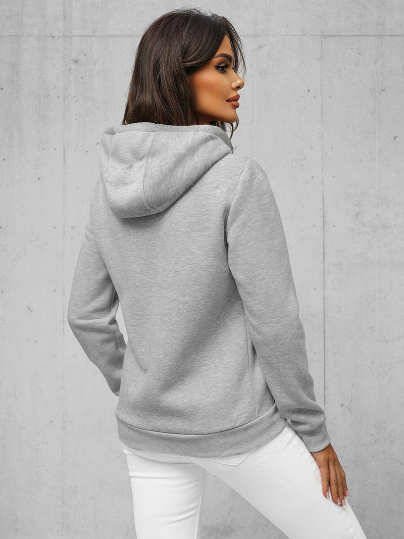 Women's Hoodie - Grey OZONEE JS/W03Z