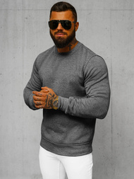 Men's Sweatshirt - Dark grey OZONEE JS/2001-10Z