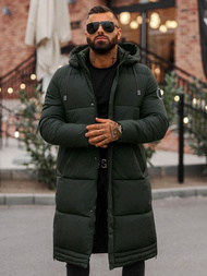 Men's winter jacket - dark green OZONEE JS/19M1290/136