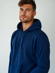 Men's Hoodie - Indigo OZONEE JS/2009/66Z