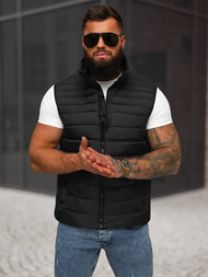 Men's gilet - black OZONEE JS/31M5065/392