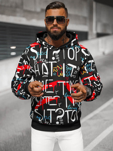 Men's Hoodie - Black OZONEE JS/8B1233/3