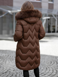 Women's Winter Jacket - Chocolate OZONEE JS/5M3229/158