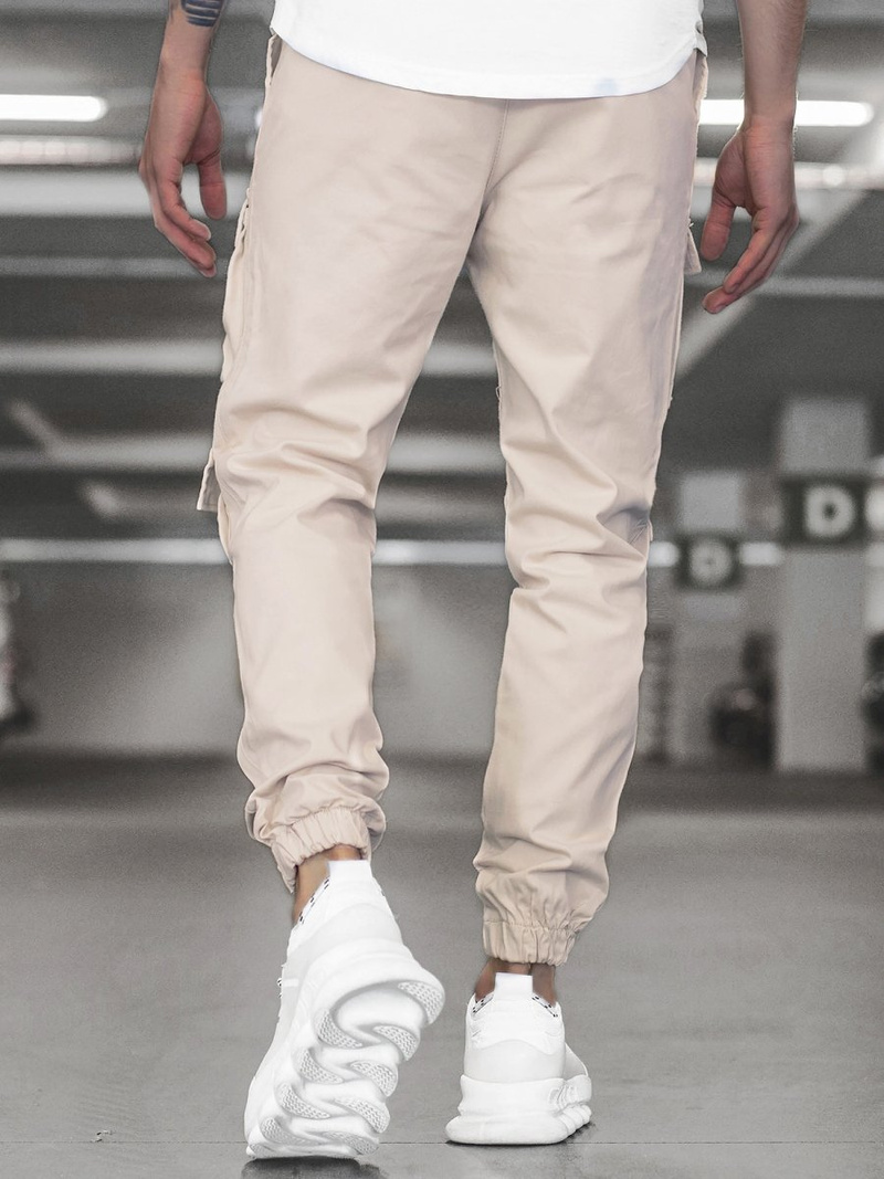 Men's Joggers - Ecru OZONEE MACH/5011