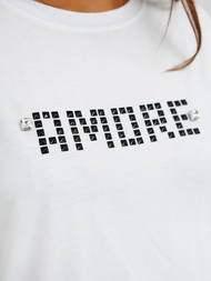 Women's T-shirt - White/Black OZONEE JS/YJ77716