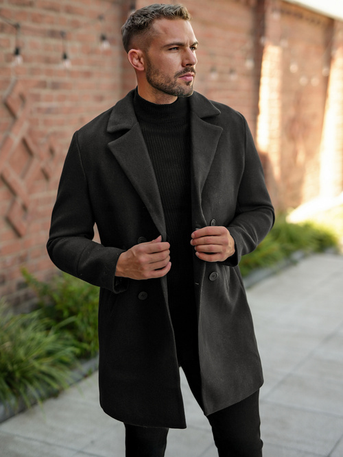 Men's Coat - Black OZONEE JS/11Z8269