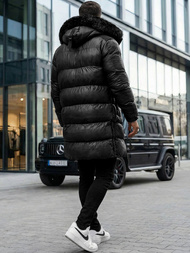 Men's Winter Jacket - Black OZONEE O/M800Z