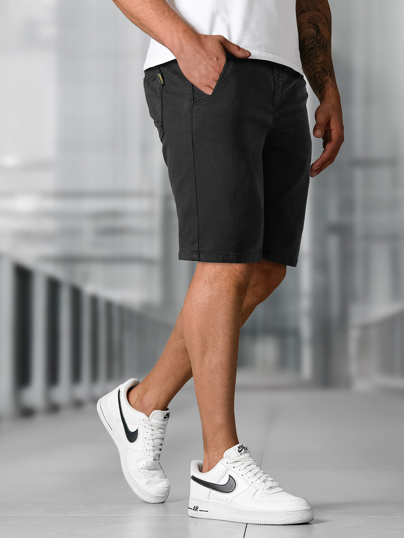 Men's Chino Shorts Black OZONEE NB/MP0266NZ