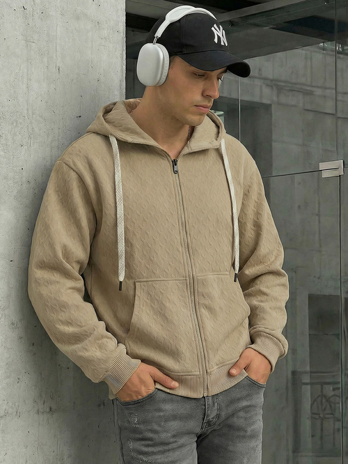 Men's Hoodie - Beige OZONEE O/G3066