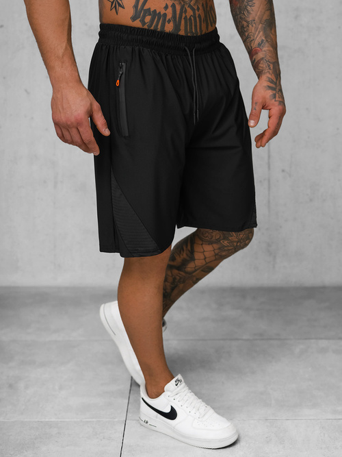 Men's sports shorts - black OZONEE JS/12K1800/3