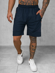 Men's sports shorts - navy blue OZONEE JS/12K1801/25
