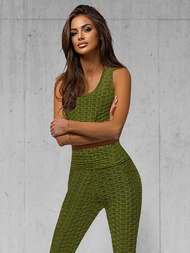 Two-piece tracksuit set khaki OZONEE JS/YW88037/7Z