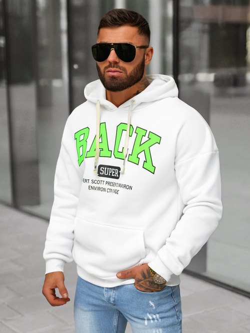 Men's Hoodie - White OZONEE O/TT30513