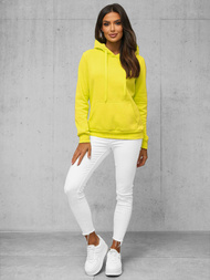 Women's Hoodie - Yellow neon OZONEE JS/W02Z