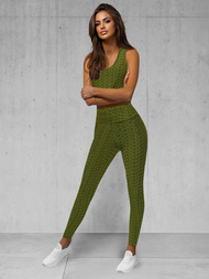 Two-piece tracksuit set khaki OZONEE JS/YW88037/7Z