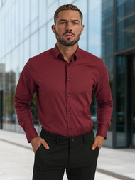Men's Shirt - Burgundy OZONEE V/V182