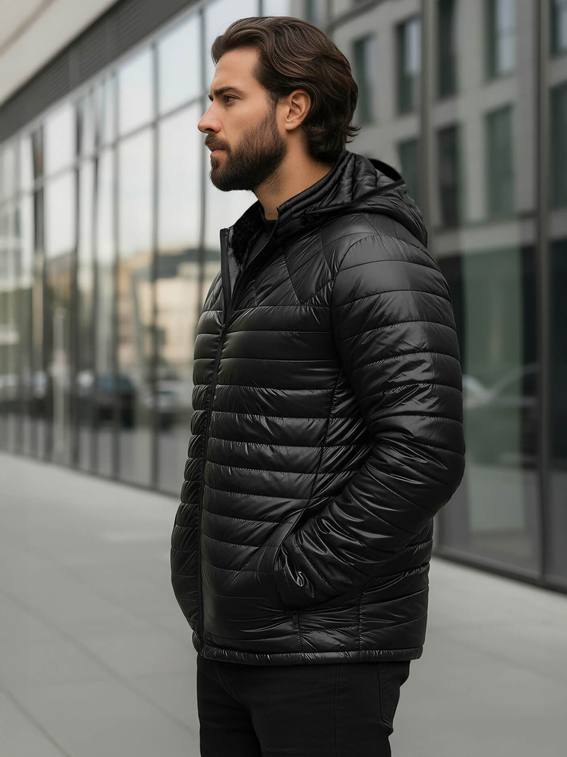 Men's Jacket - Black OZONEE JS/16M9328/392BZ