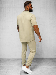 Men's Chinos - Beige OZONEE O/K971SP