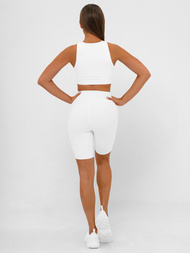 Short Women's Leggings - White OZONEE JS/17K583/1