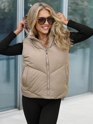 Women's Gilet - Beige OZONEE JS/16M9291/62